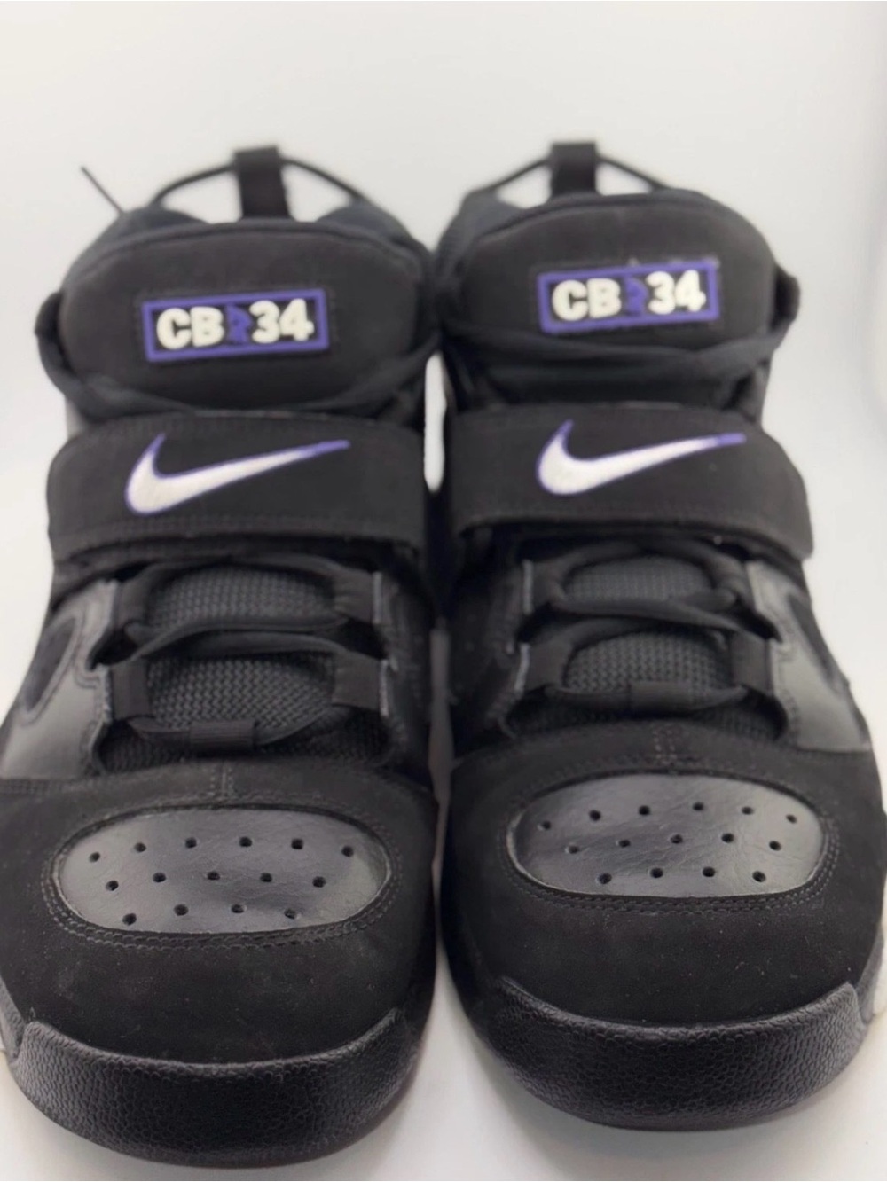 Nike Kids Black & Purple High-Top Sneakers CB 34